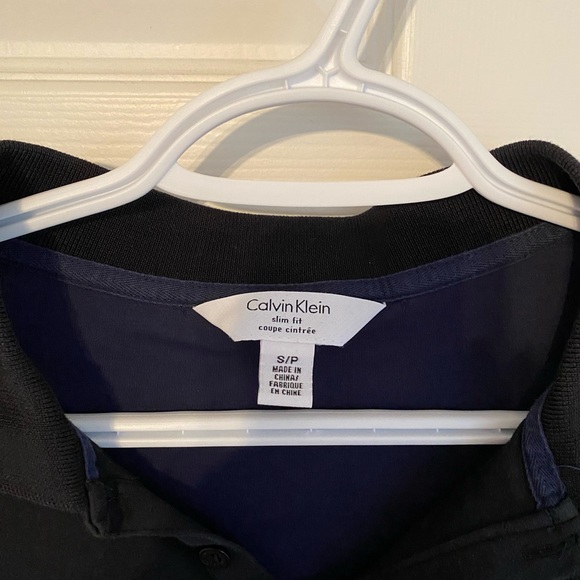 Calvin Klein Black and Blue Polo - Slim Fit - Picture 3 of 5